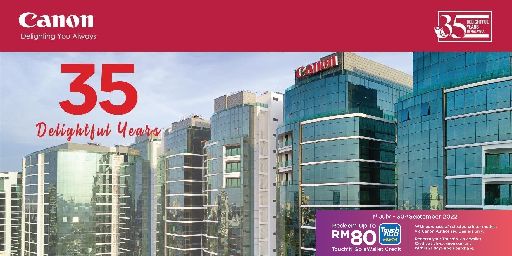 CANON 35 Delightful Years Promotion